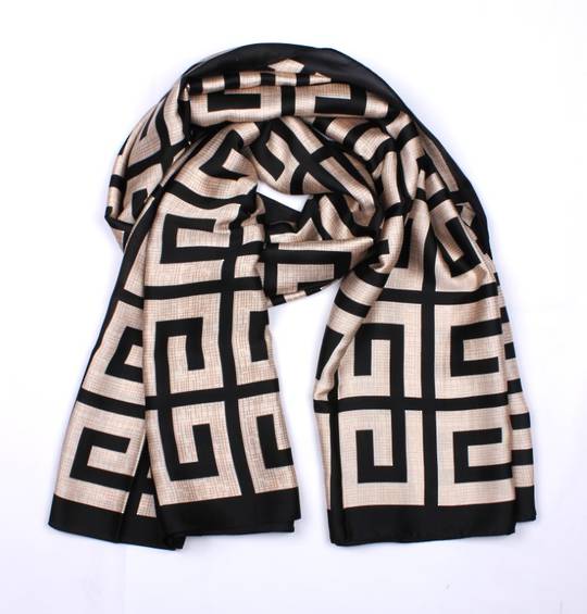Alice & Lily silky abstract look scarf black Style : SC/5037BLK